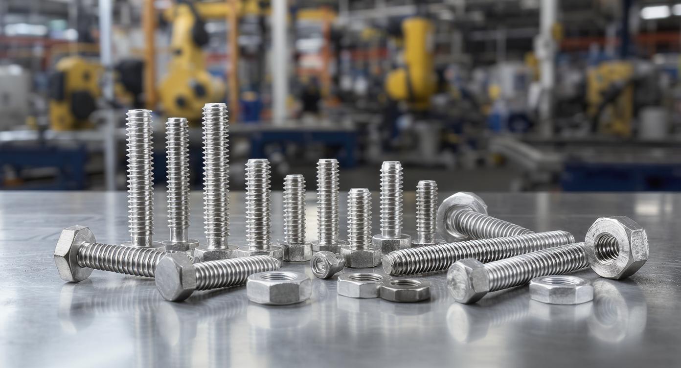 Stainless steel industrial fasteners — hex bolts, nuts and washers manufactured in Mumbai